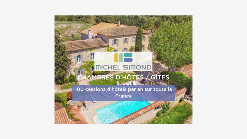 Vente salle de réception d'exception et gites 84