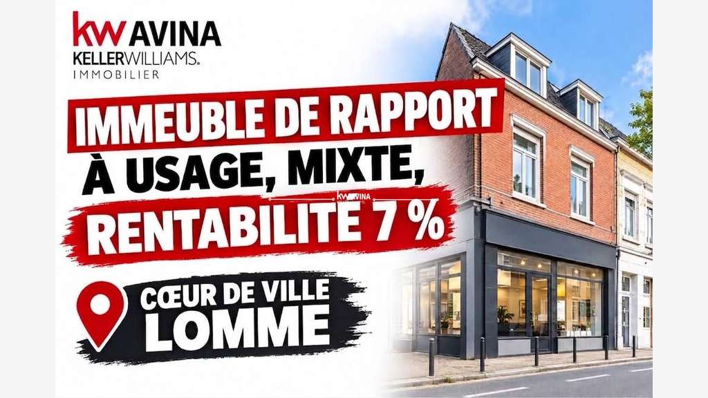 Immeuble de 140m² à vendre au centre de Lomme