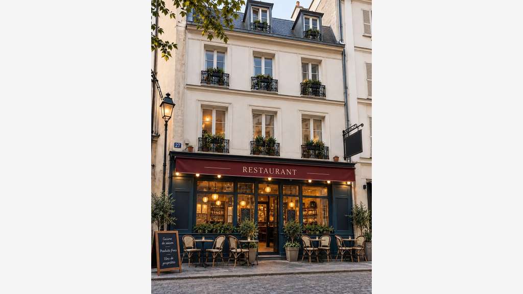 Exclusivité AV ensemble avec restaurant Paris 18e