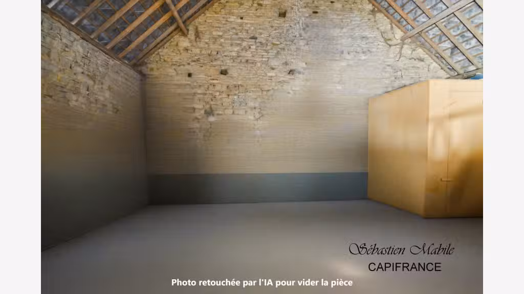 Grange en pierres avec hangar à vendre à Fougères