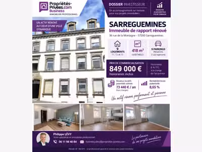 Vente immeuble en pleine propriété à Sarreguemines