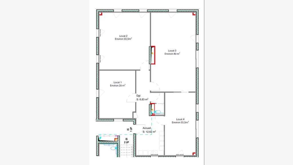 Vente local professionnel neuf 144m² Agroparc 
