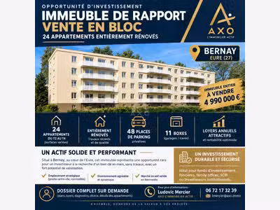À vendre immeuble proche centre et gare de Bernay