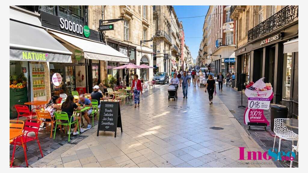 AV local commercial 50m² à Bordeaux hyper centre