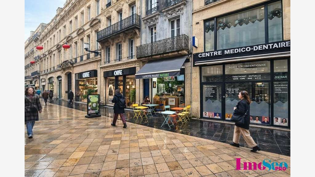 AV local commercial 50m² à Bordeaux hyper centre