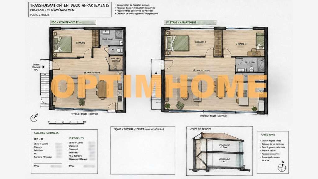 AV immeuble de caractère 194m² au coeur de Cholet