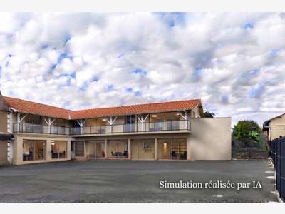 AV immeuble ancien hôtel 600m²+terrain à Denguin