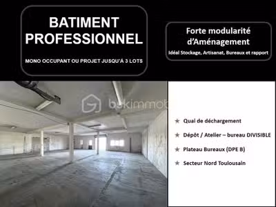 Bâtiment professionnel à forte modularité - Idéal