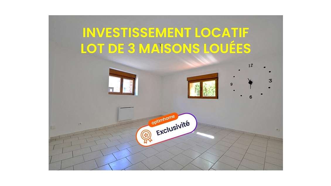 Opportunité d'investissement locatif  Lot de 3 