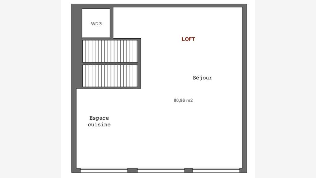 Vente loft en duplex petit immeuble mixte à Moret 