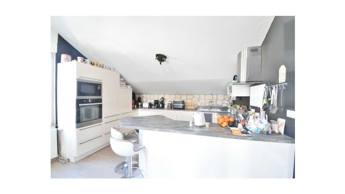 Appartement et local beaux volumes à Pargny