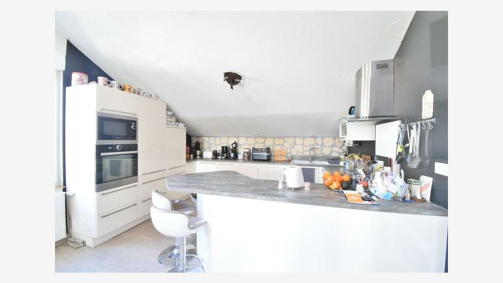 Appartement et local beaux volumes à Pargny