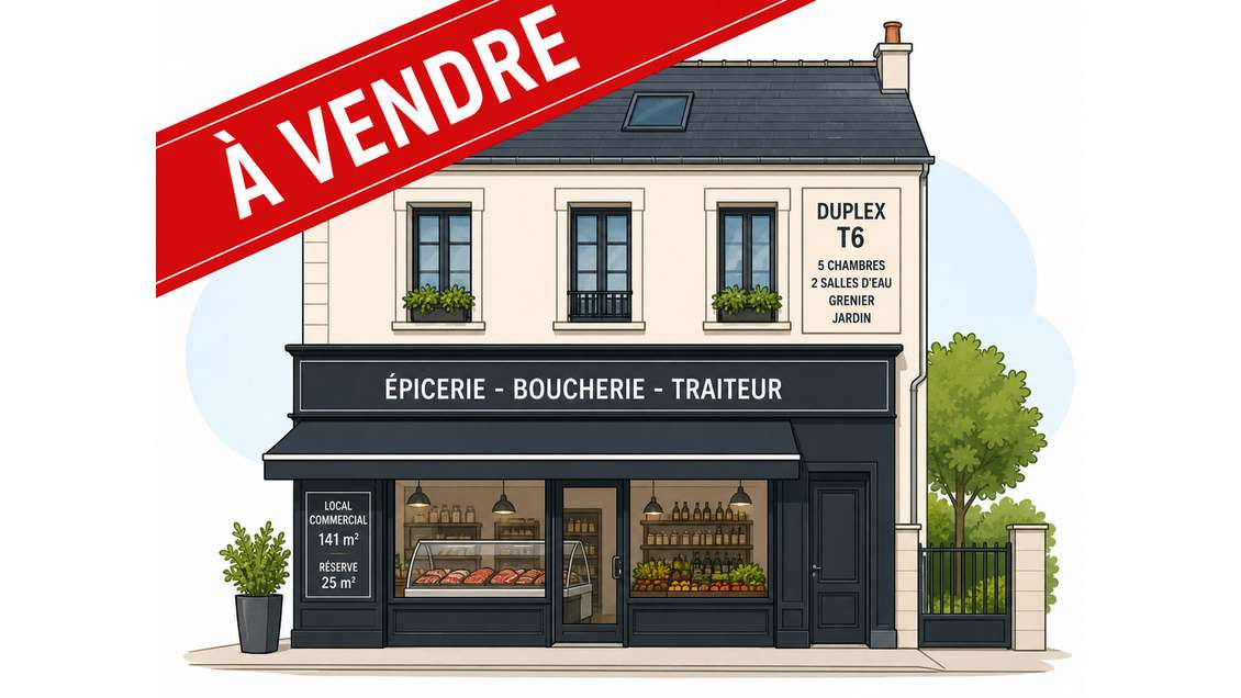 A vendre ensemble commerce + habitation à Rennes