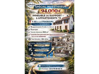 Vente Immeubles commerciaux / Mixtes à Schirmeck