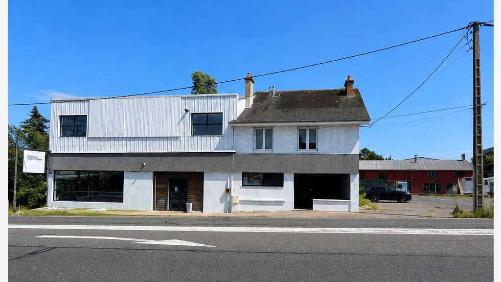 Ensemble immobilier mixte 500 m² + 2 logements