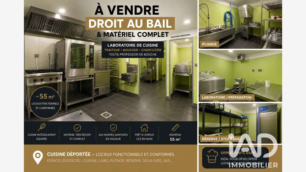 Vente laboratoire de cuisine à Castanet-Tolosan