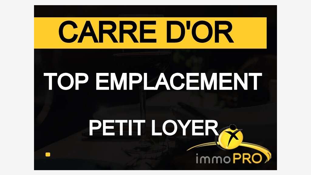 Vend local 80m² emplacement N°1 en presqu'ile Lyon