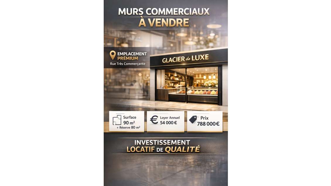 A vendre murs loués emplacement premium Bordeaux