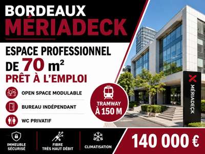AV bureaux 70m² proche tram à Bordeaux Mériadeck