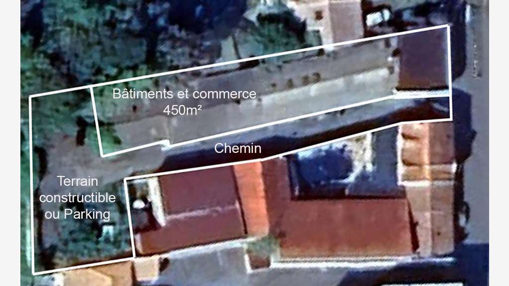 Vente local commercial de 450m² en centre Challans