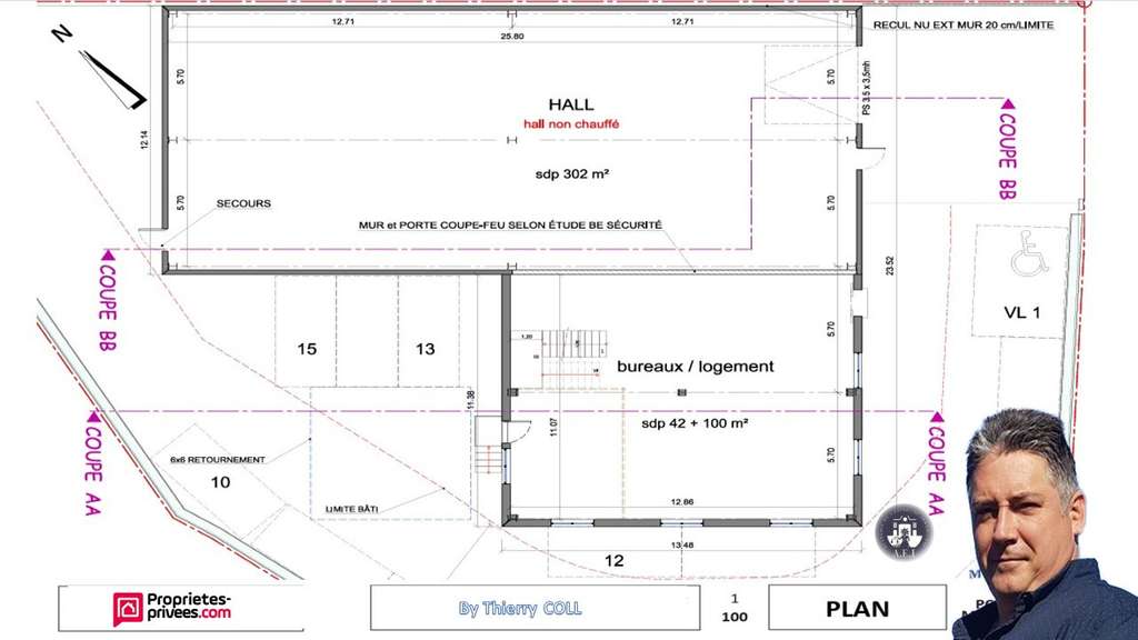 Vente murs local industriel neuf 578m² à Chavanoz