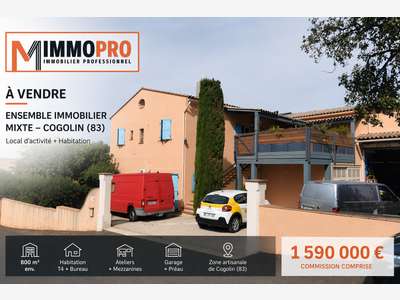 Local d'activité + habitation 800m² à Cogolin