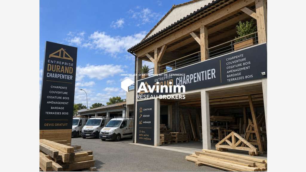 AV local d'activité 900m² avec cour en ZA Fayence