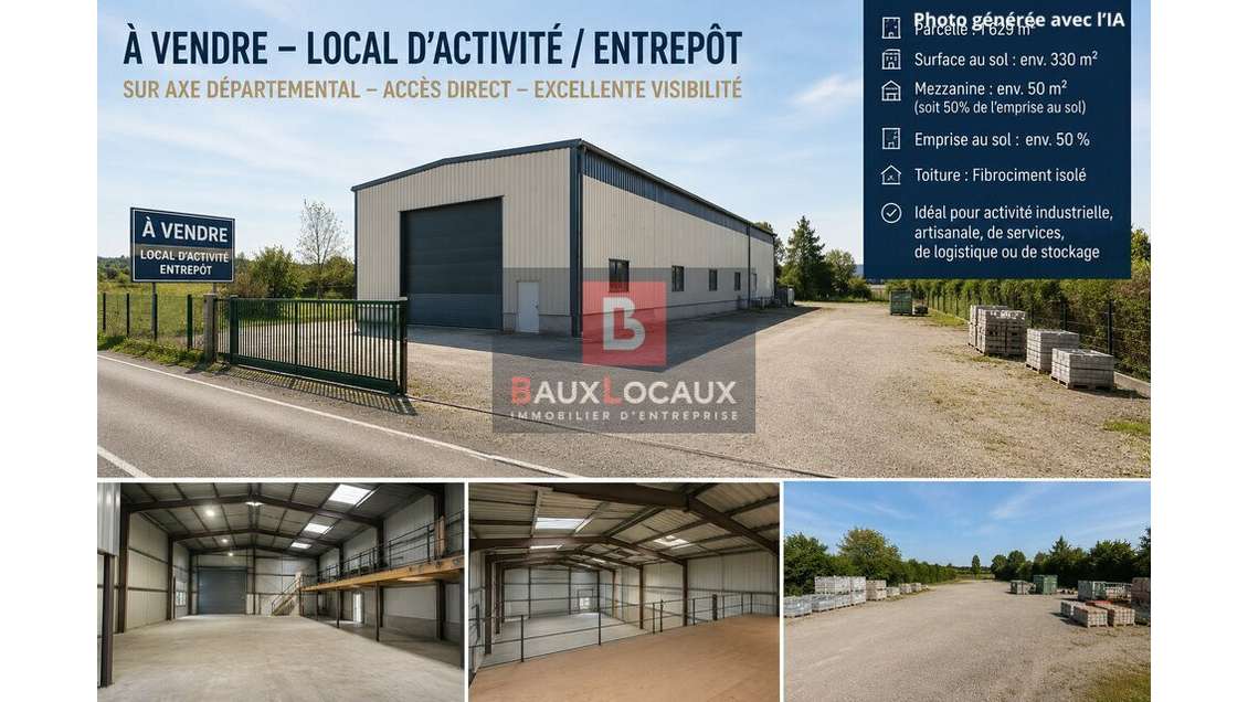 Vente local d'activités 330m² axe passant Grans