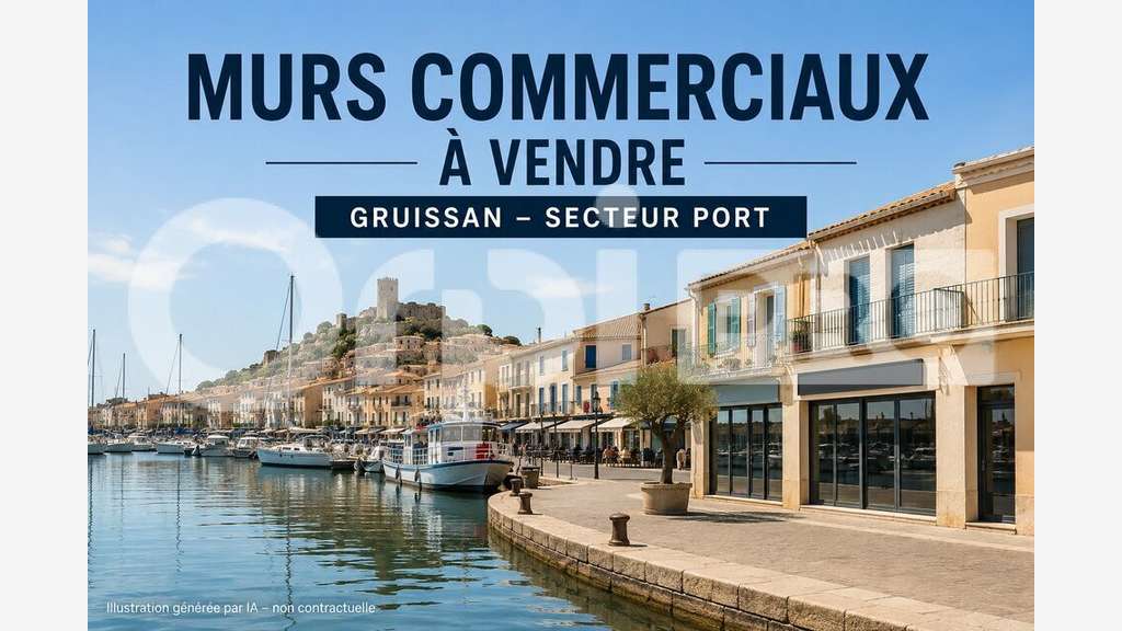 AV murs commerciaux 25m² à Gruissan Port empl N°1