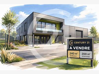 Vente bâtiment d'activité 470m² Guilherand Granges