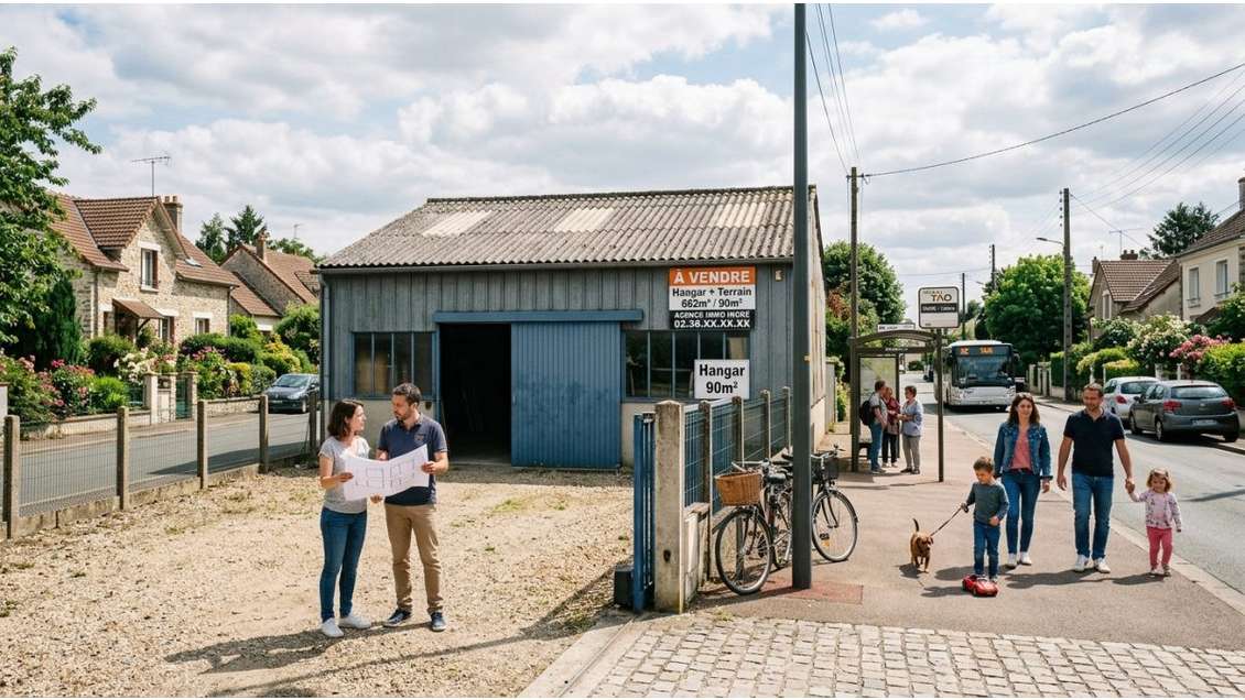 INGRE 45 140 - VENTE HANGAR 90m² au sol sur 