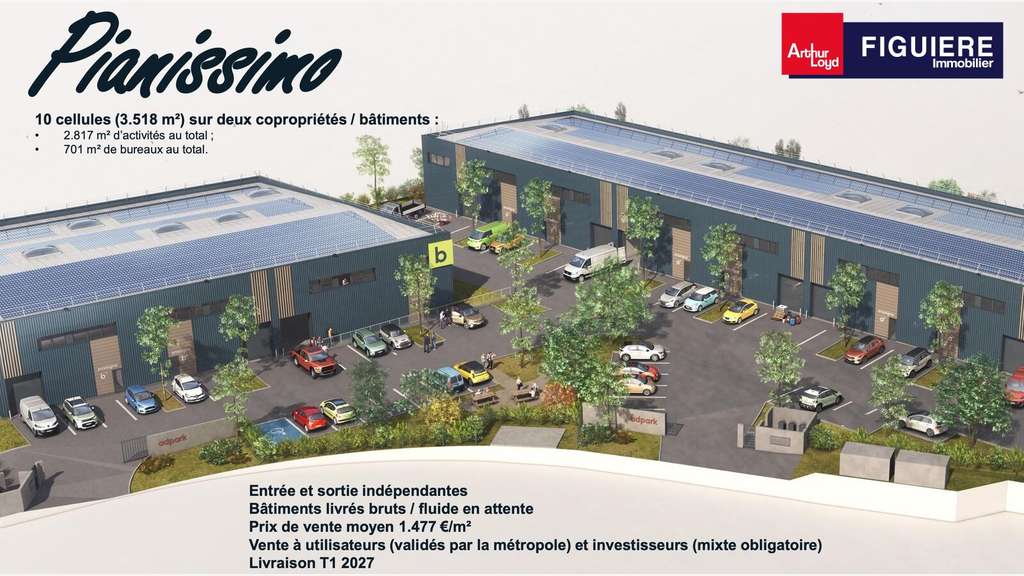 Locaux d'activités neufs à La Roque-d'Anthéron