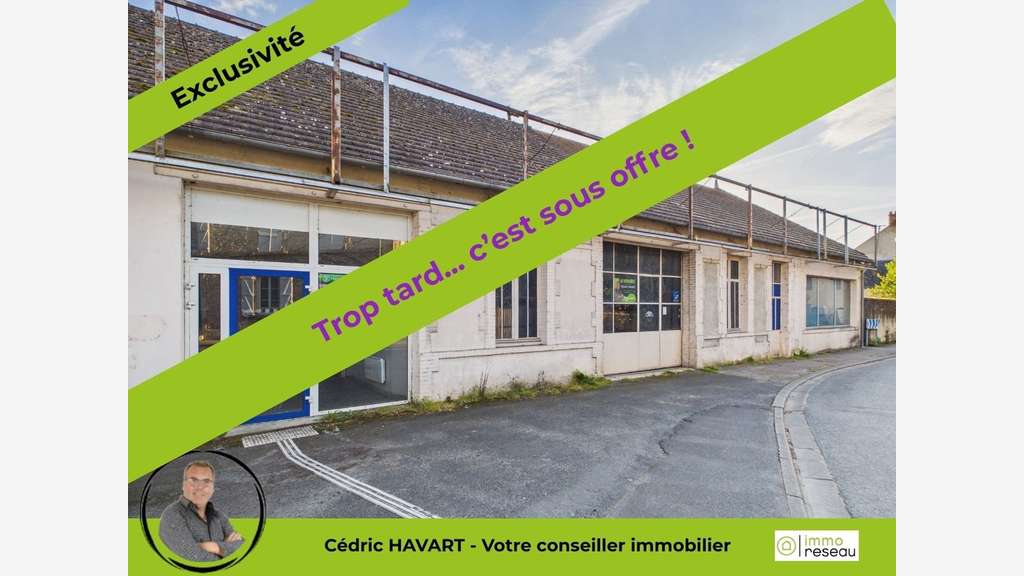 Entrepôt 600m² empl stratégique à Le Blanc