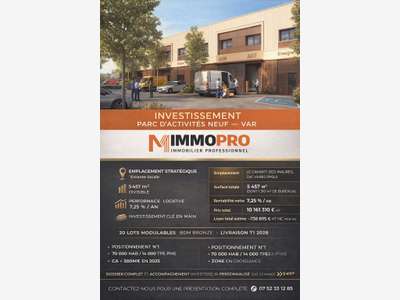 AV parc d'activités 5457m² Le Cannet-des-Maures