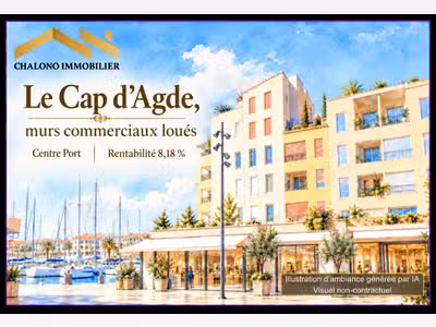DEPT 34 - LE CAP D'AGDE. MURS COMMERCIAUX LOUÉS