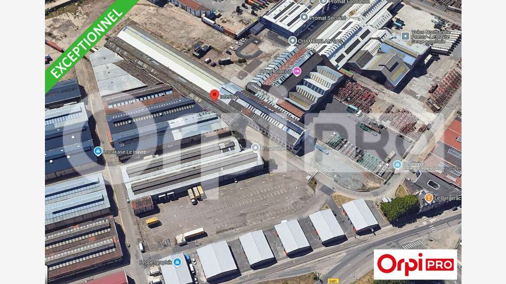 A vendre local d'activité avec terrain au Havre