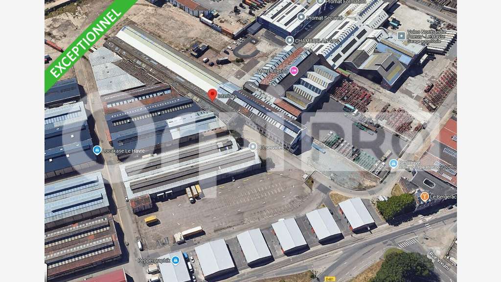 A vendre local d'activité avec terrain au Havre