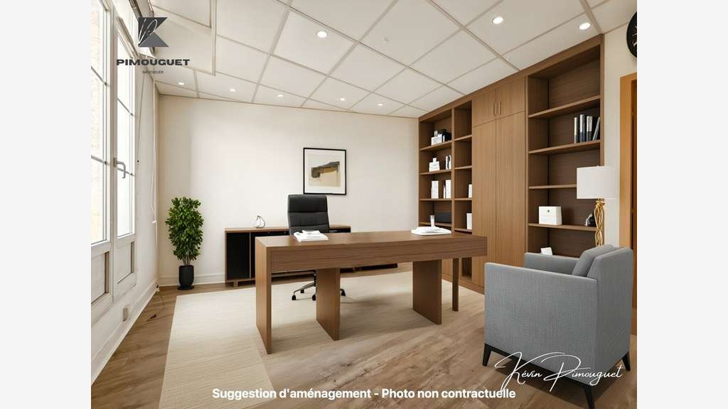 Bureaux 70m² à vendre à Libourne hyper centre 