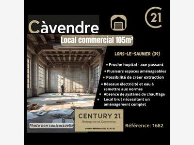 A vendre local d'activité à Lons Le Saunier d'une 