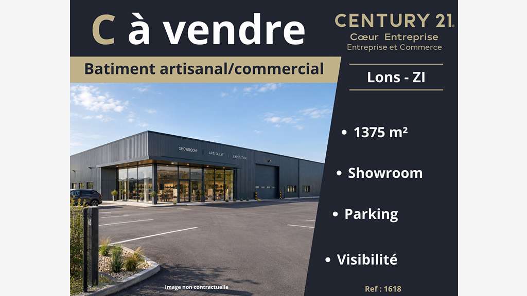 Vente local d'activité de 1375m² à Lons le Saunier