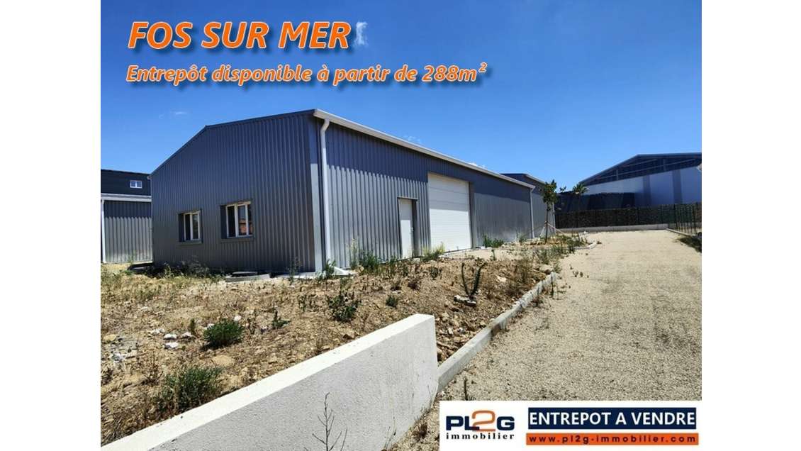 Entrepôt 312m² à vendre avec terrain à Fos sur Mer