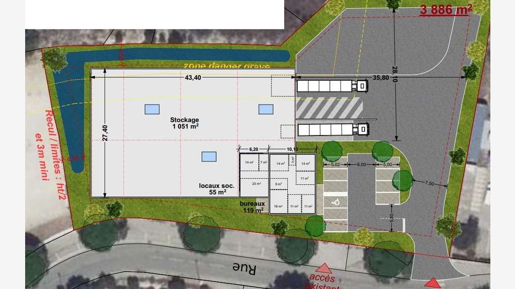 A vendre local d'activités 1225m² VEFA à Martigues