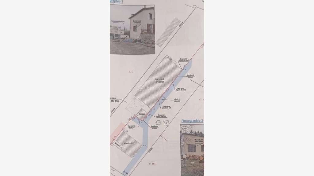 Vente hangar + 2 garages sur 1890m² à Mazamet