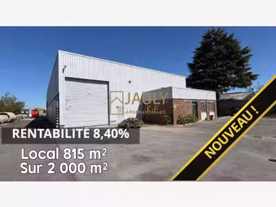 Local industriel loué 815m² env. 2 000m² ZI Meaux