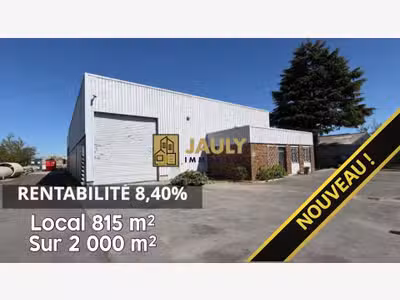 Local industriel loué 815m² env. 2 000m² ZI Meaux