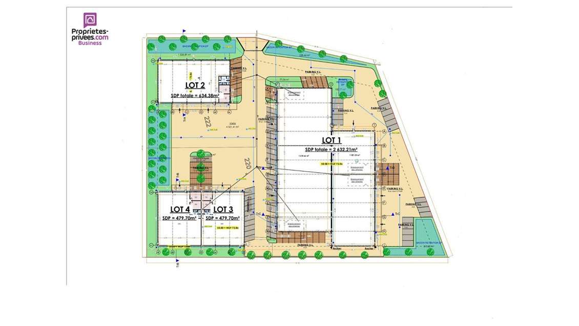 AV entrepôt neufs 4210m² empl N°1 à Montélimar