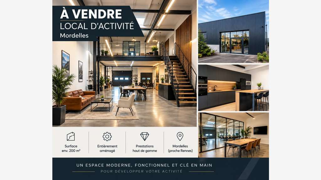 Local d'activité de 185m² à vendre à Mordelles
