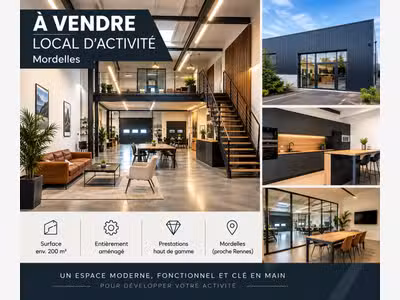 Local d'activité de 185m² à vendre à Mordelles