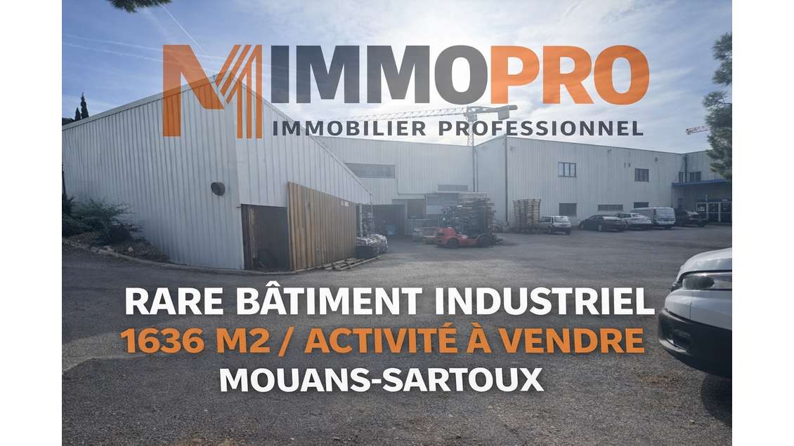 AV bâtiment industriel de 1646m² à Mouans-Sartoux