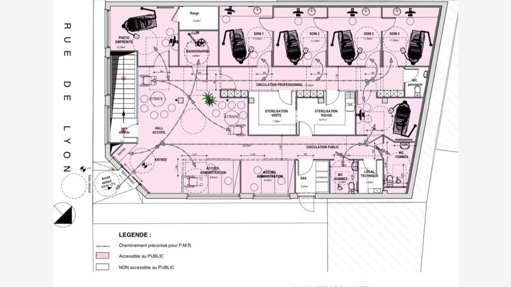 Vente local commercial 400m² rue de Lyon, Mulhouse